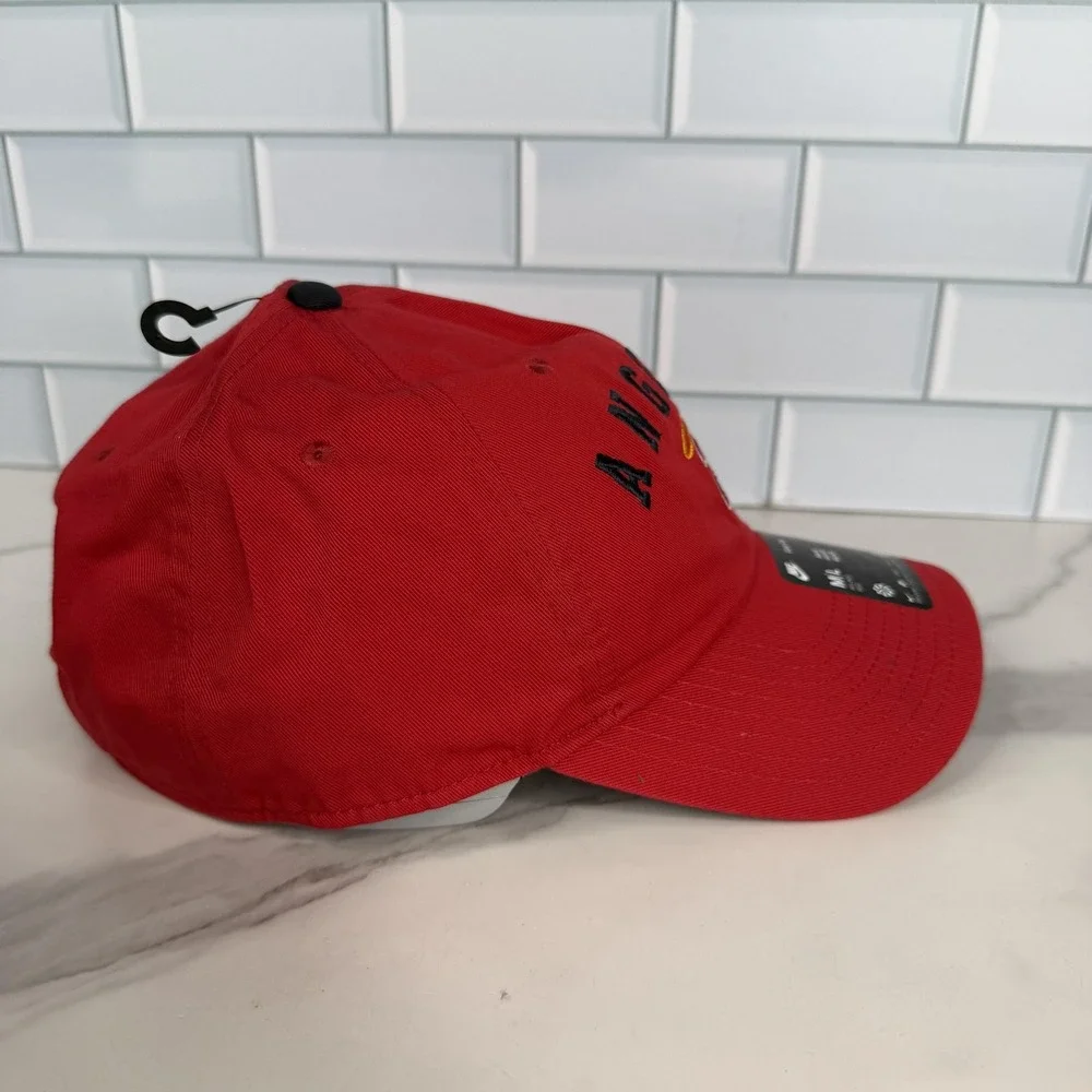 Los Angeles Angels Hat Cap Strap Back Mens M/L Red MLB Baseball Nike Club